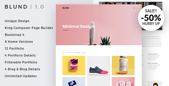 Blund Minimal Portfolio WordPress Theme Logo