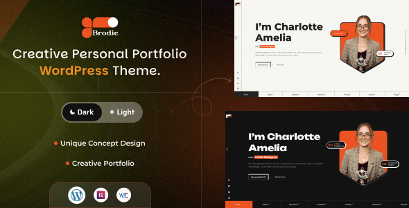 Brodie - Personal Portfolio WordPress Theme Logo
