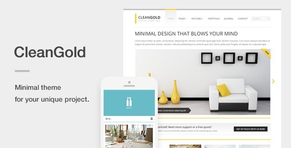 CleanGold - A Minimal Responsive WordPress Theme Logo