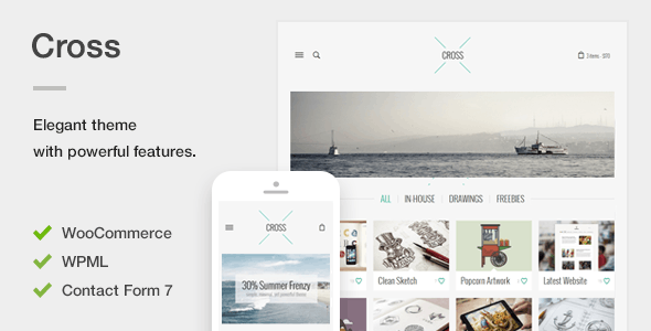 Cross - An Elegant Minimal WordPress Theme Logo