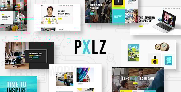 Pxlz - Creative Design Agency WordPress Theme Logo