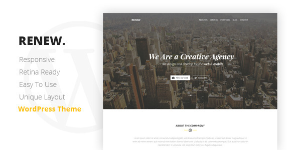 RENEW - Creative One Page WordPress Theme Logo